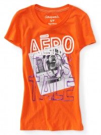 Dámské triko Aero Skateboard Dog - Oranžová